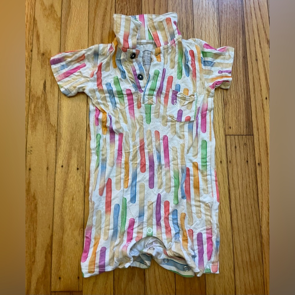 Colorful Striped Baby Romper